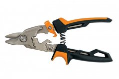 Převodové nůžky na plech Fiskars PowerGear, krátké ostří