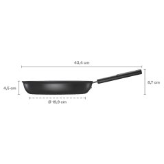 Panvica Fiskars Hard Face 24 cm