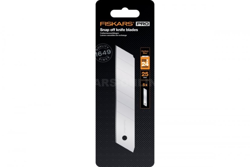 Fiskars CarboMax břity pro odlamovací nůž 25 mm, 5 ks