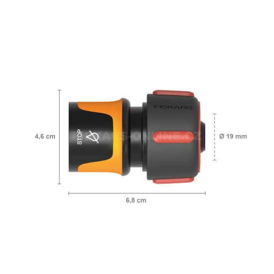 Rychlospojka Fiskars Comfort STOP 19mm (3/4”)