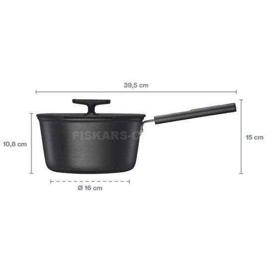 Kastról s pokrievkou Fiskars Hard Face 2,5 l