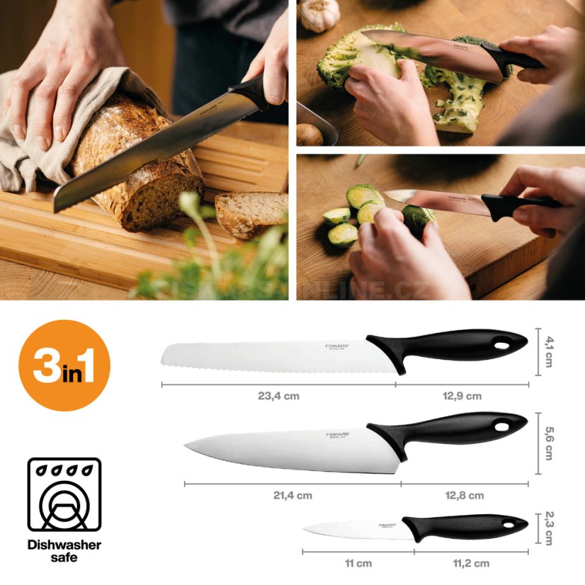 Startovací sada nožů Fiskars Essential