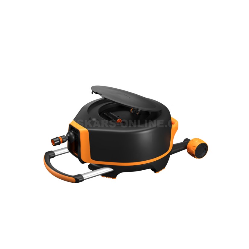 Automatický zavlažovací buben Fiskars XL s hadicí 1/2" dosah 27 m