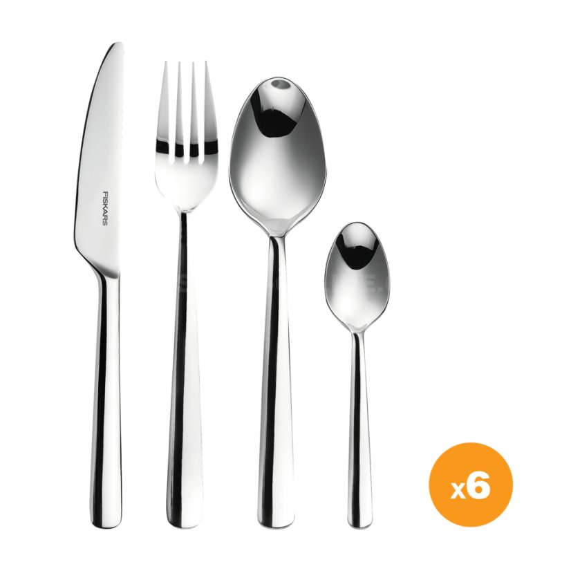 Lesklá souprava příborů Fiskars 24 ks