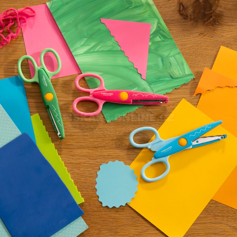 Sada dětských tvarových nůžek ZOO hrany