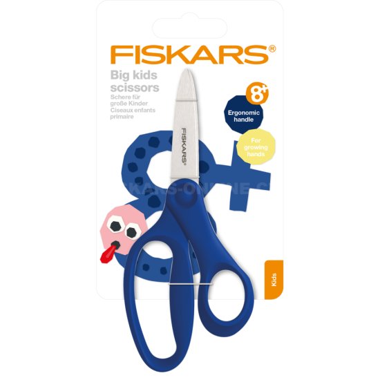 Dětské nůžky Fiskars 15 cm (8+) modré