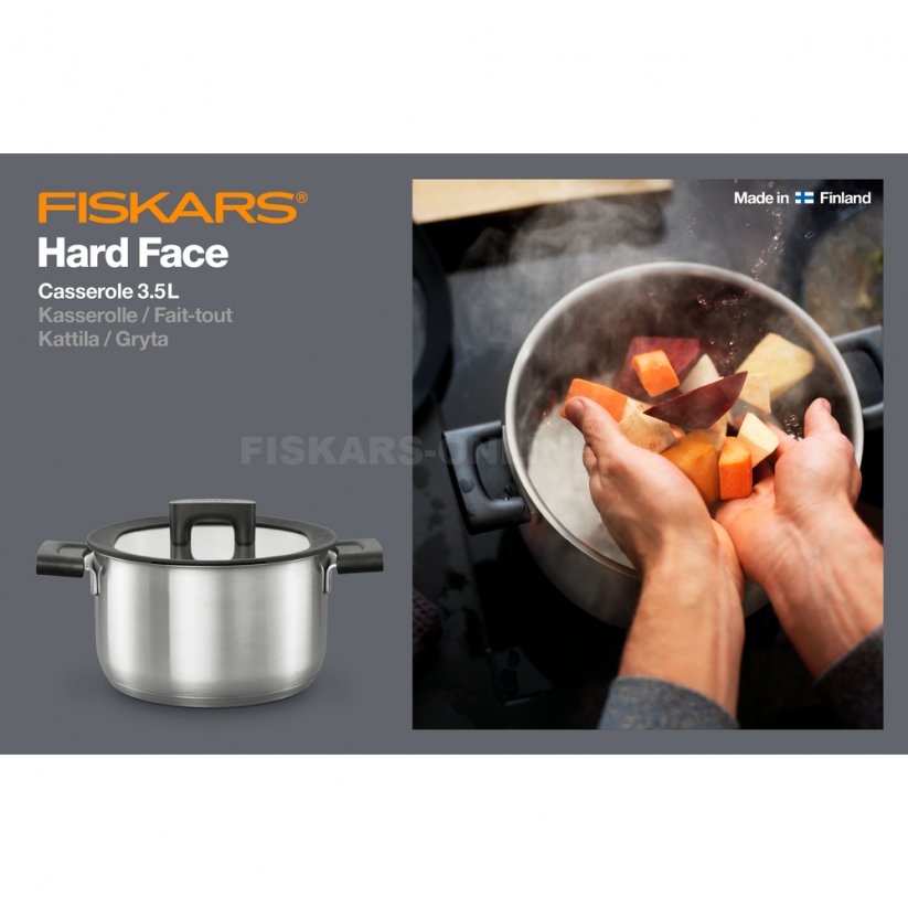 Hrnec Fiskars Hard Face ocel 3,5l 1052240