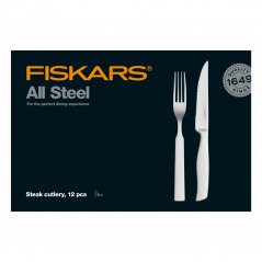 Sada steakových příborů Fiskars All Steel 12 ks