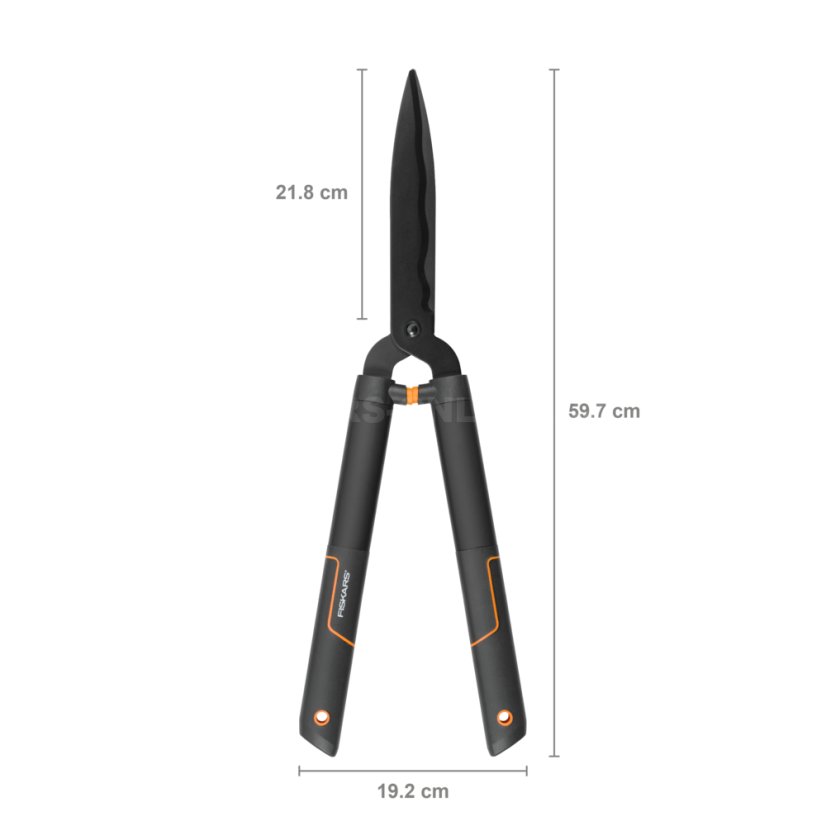 Nůžky na živý plot Fiskars, vlnité ostří HS22