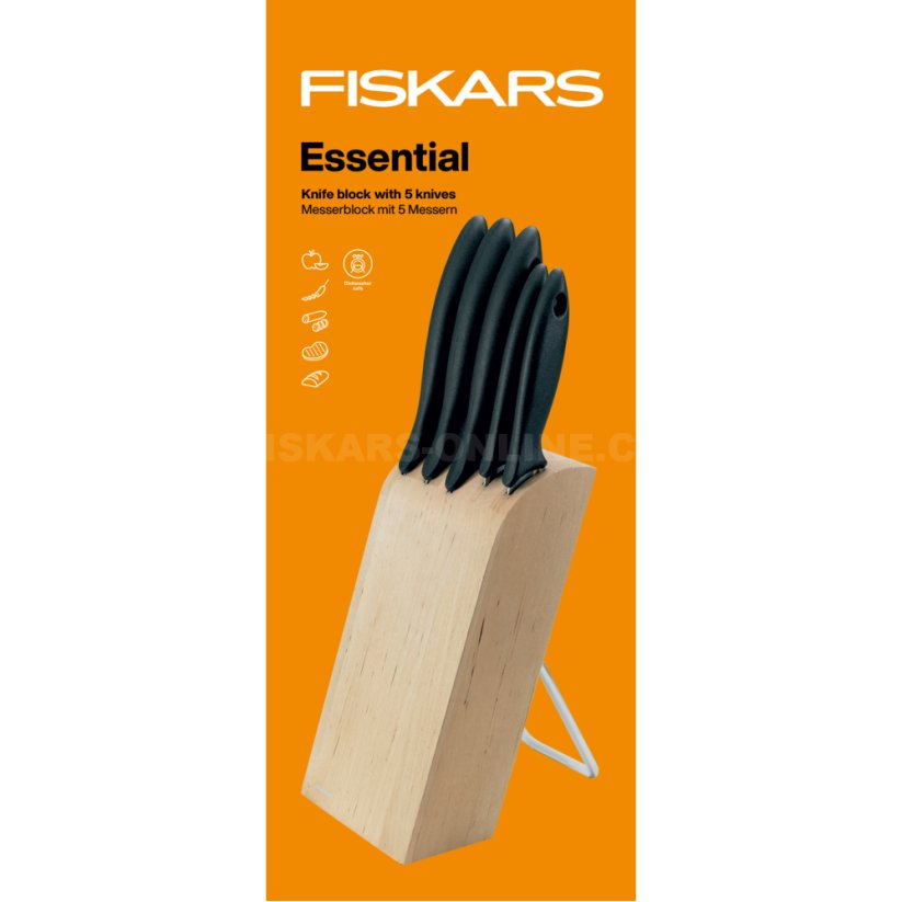 Sada nožů Essential v bloku