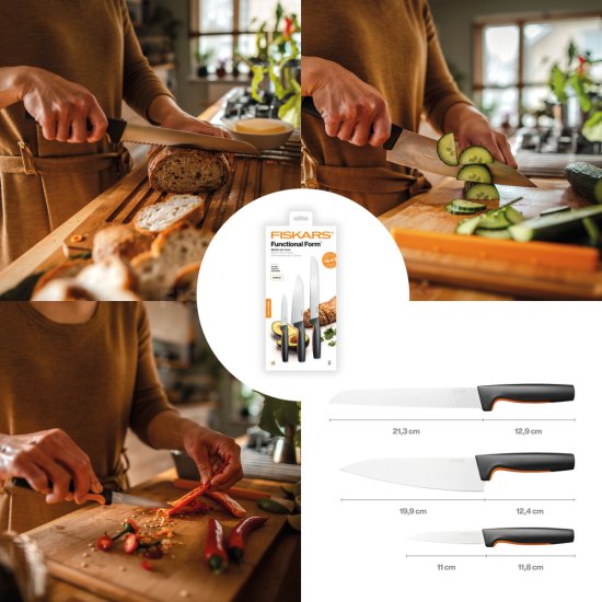 Súprava 3 nožov Fiskars Functional Form 1057559
