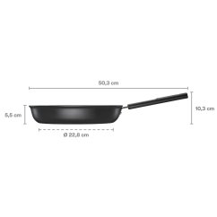 Panvica Fiskars Hard Face 28 cm