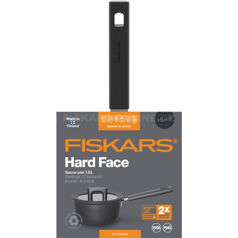 Rendlík s pokličkou Fiskars Hard Face 18 cm 1052226