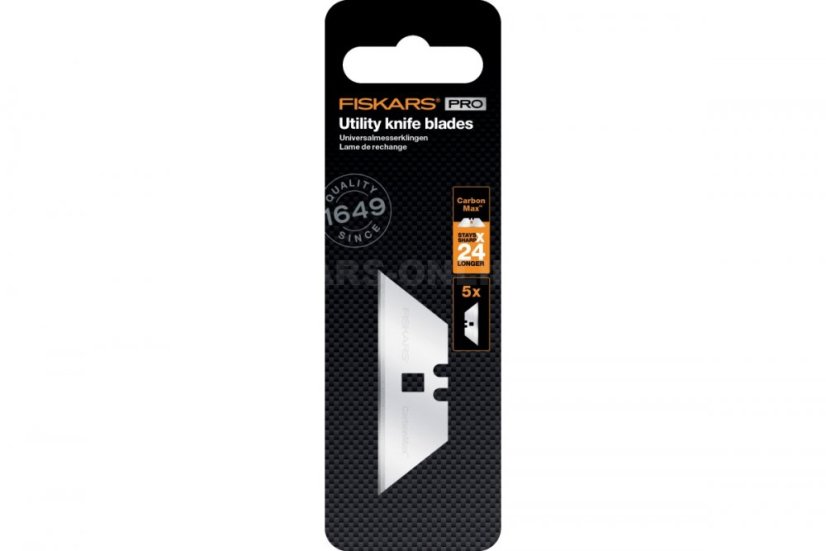 Fiskars CarboMax oboustranné břity pro univerzální nůž, 5 ks
