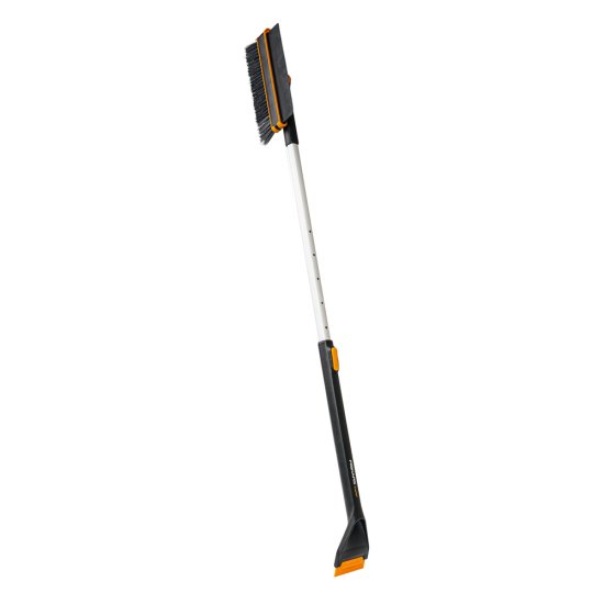 Teleskopická škrabka s otočným smetáčkem Fiskars X-series™
