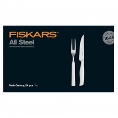 Sada steakových příborů Fiskars All Steel 24 ks