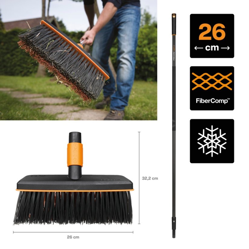 Koště Fiskars QuikFit