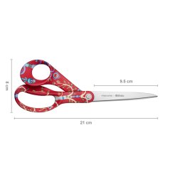 Univerzálne nožnice Fiskars FXI Taika červené