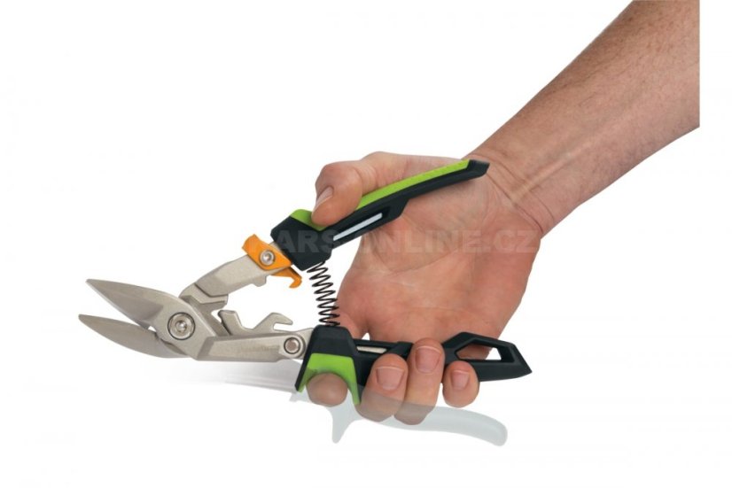Převodové nůžky na plech PowerGear, offsetové pravé