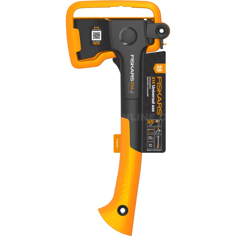 Set sekera Fiskars X14 + ostřič Xsharp