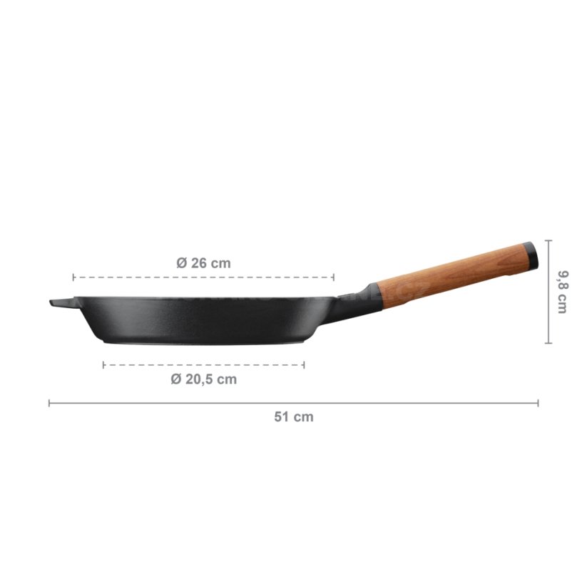 Litinová pánev Fiskars Norden 26 cm