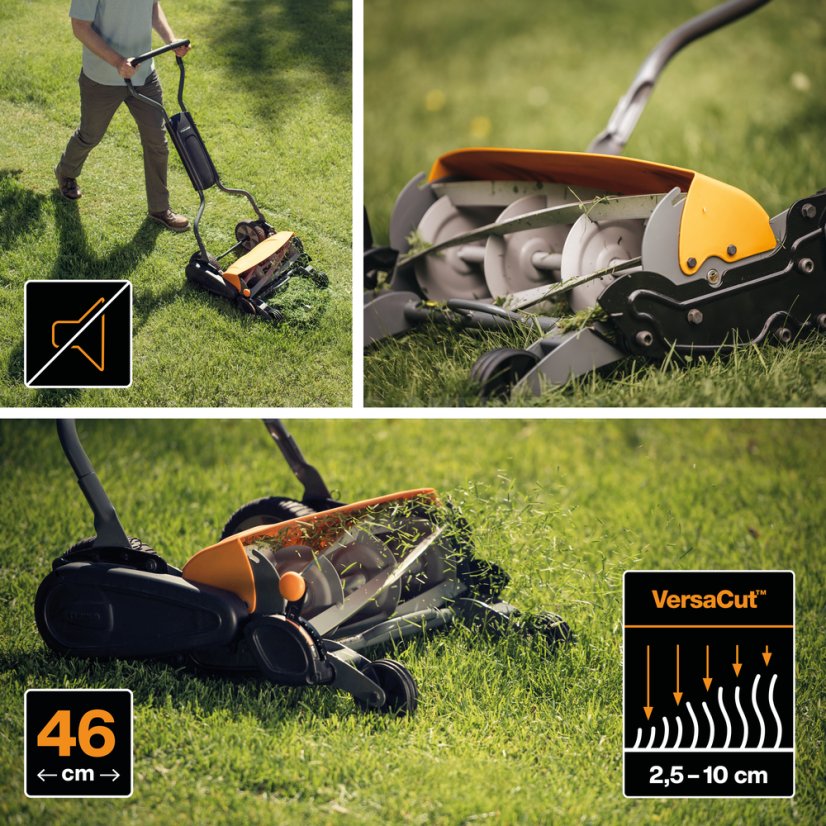 Sekačka na trávu s košem Fiskars StaySharp™ Max