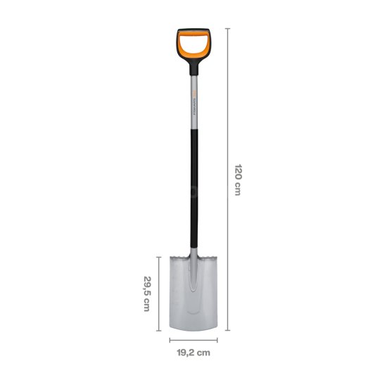 Rýč Fiskars Xact rovný, velký