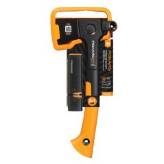 Set sekera Fiskars X14 + ostřič Xsharp