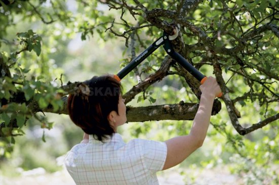 Dvojručné nožnice Fiskars, háková hlava L70