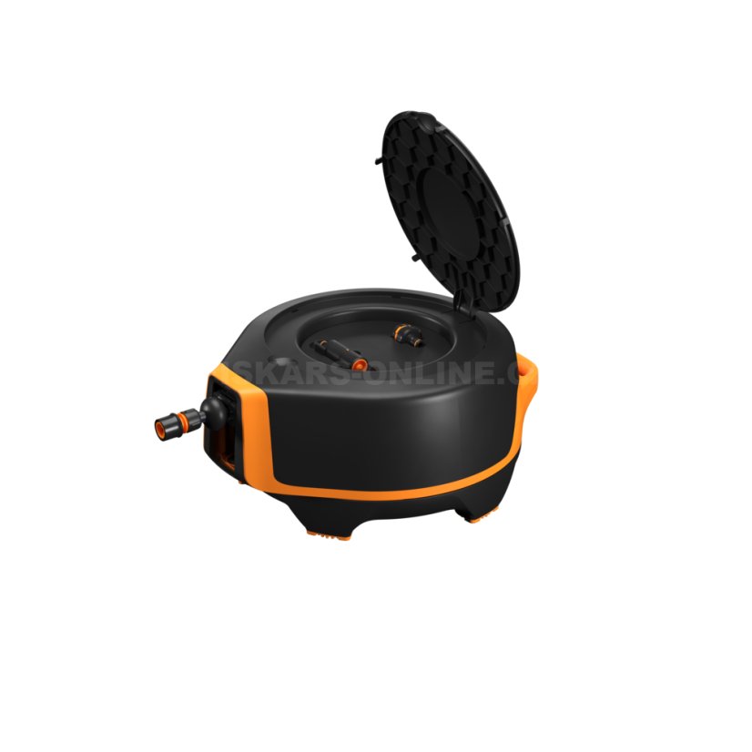 Automatický zavlažovací buben Fiskars XL s hadicí 1/2" dosah 25 m