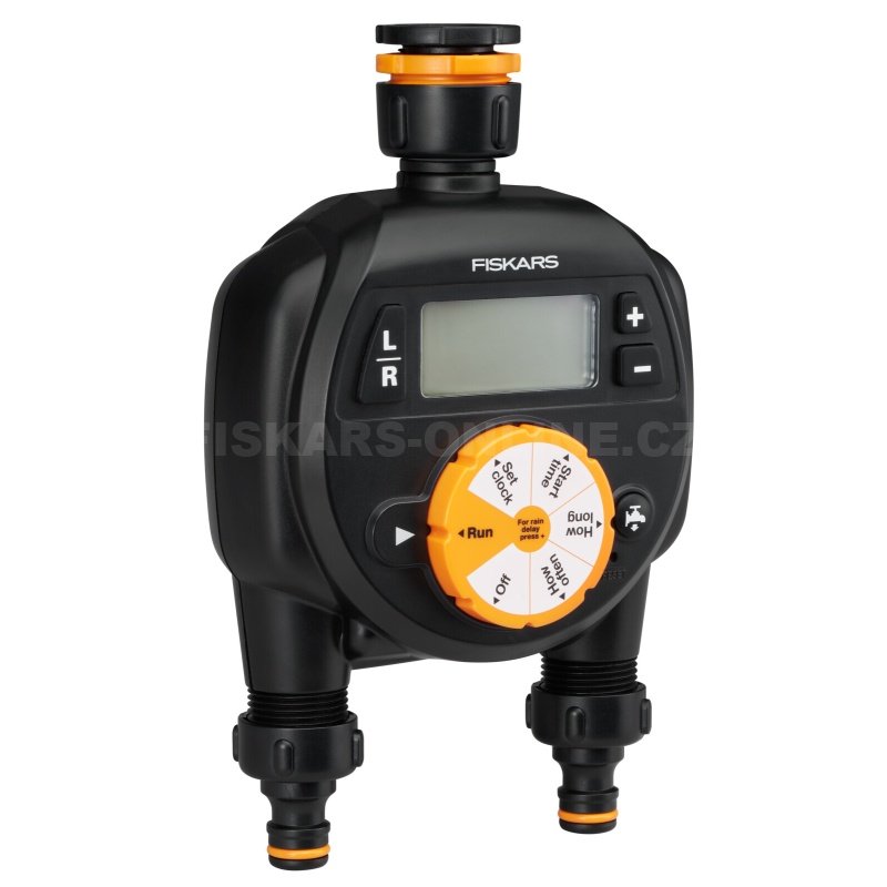 Zavlažovací časovač Fiskars 1054792, dva výstupy