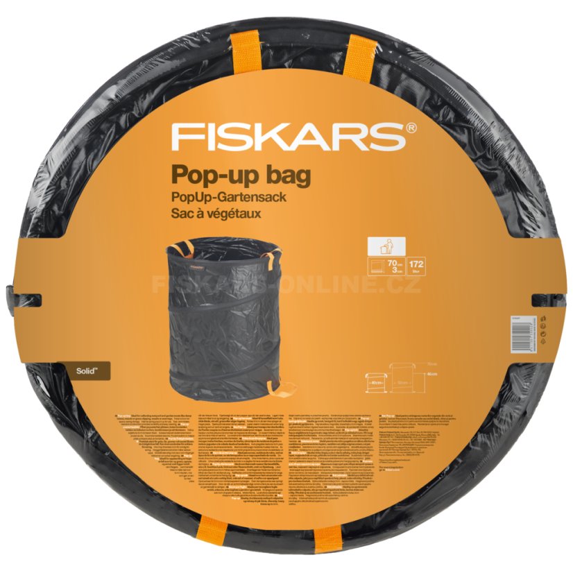Skládací zahradní koš Fiskars 172 litrů