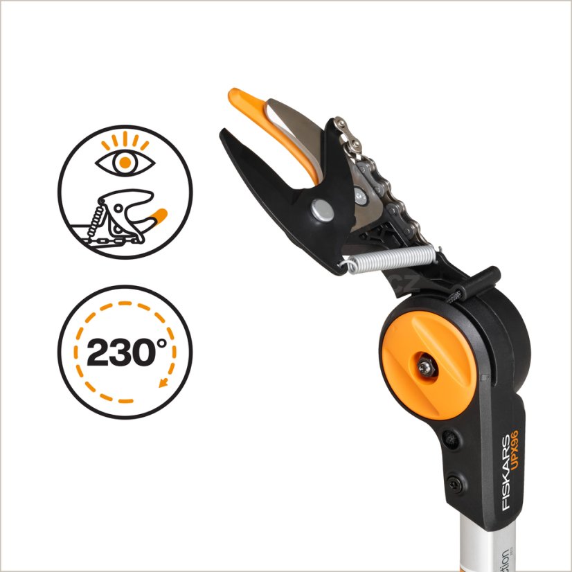 Teleskopické zahradní nůžky Fiskars DualAction UPX96
