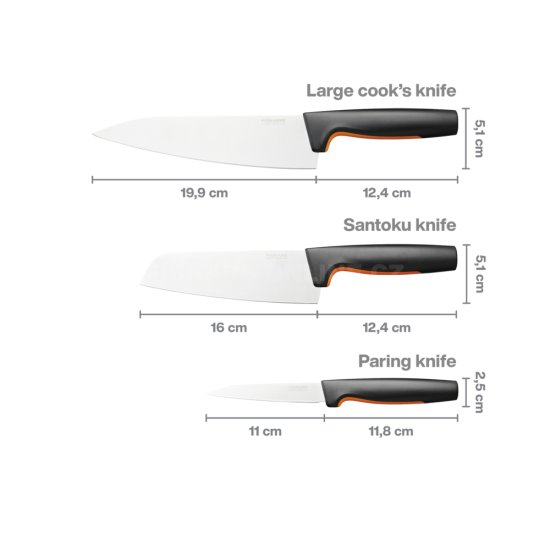 Bambusový blok se třemi noži Fiskars Functional Form™