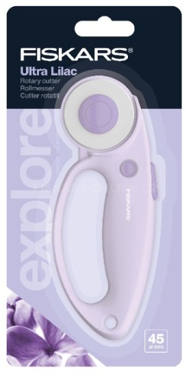 Rezacie koliesko na látku Fiskars 45 mm fialové