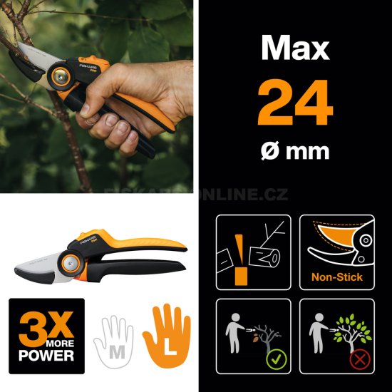 Jednočepelové zahradní nůžky Fiskars X-series P941