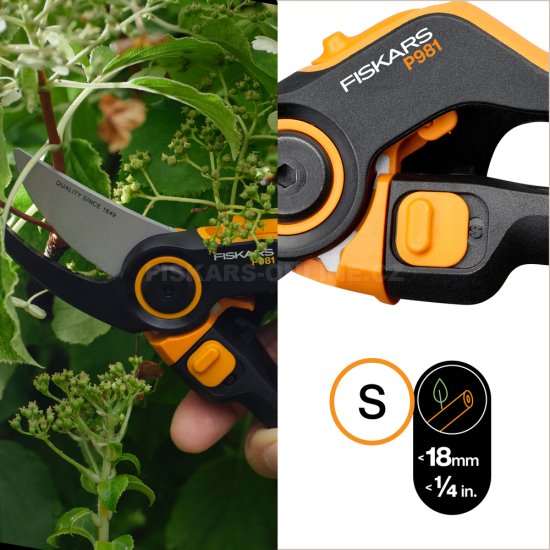 Dvoučepelové zahradní nůžky Fiskars DualAction P981