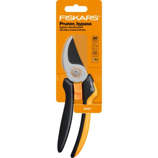 Dvojčepeľové záhradné nožnice Fiskars Solid P341