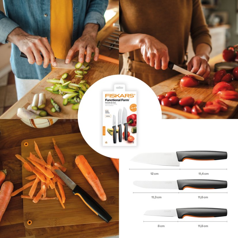 Sada 3 nožů Fiskars Functional Form 1057556