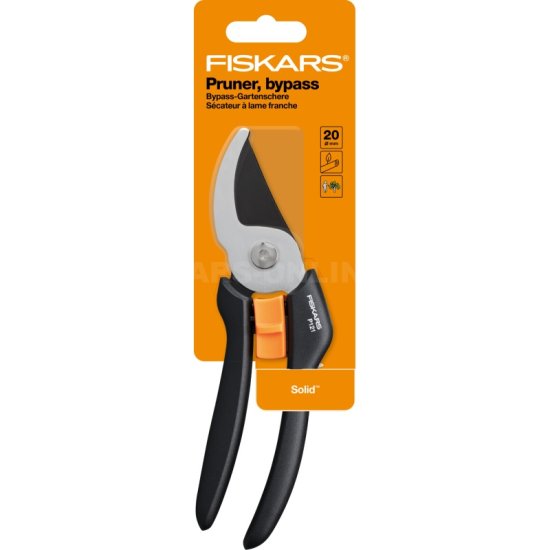 Dvojčepeľové záhradné nožnice Fiskars Solid P121