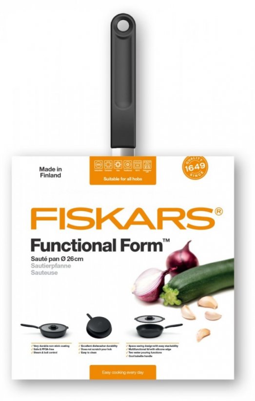 Pánev s pokličkou Fiskars Functional Form 26 cm