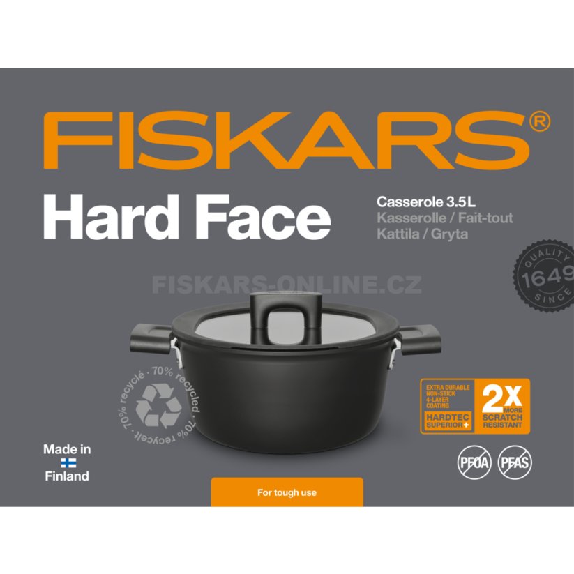 Hrnec Fiskars Hard Face 3,5l 1052227