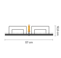 Široké hrábě Fiskars OneClick