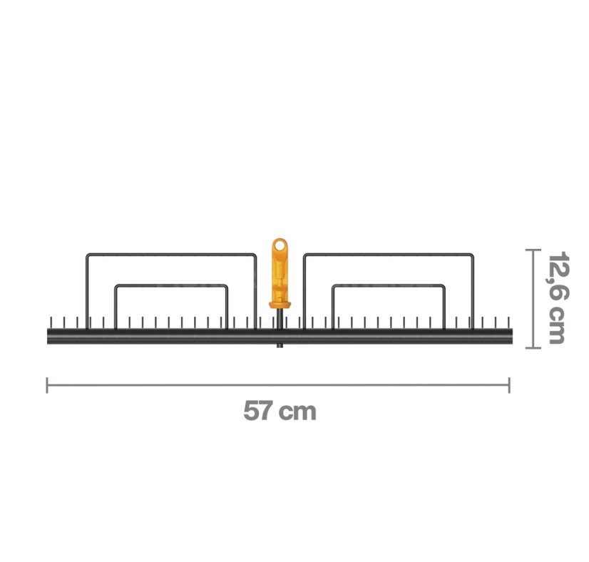 Široké hrábě Fiskars OneClick