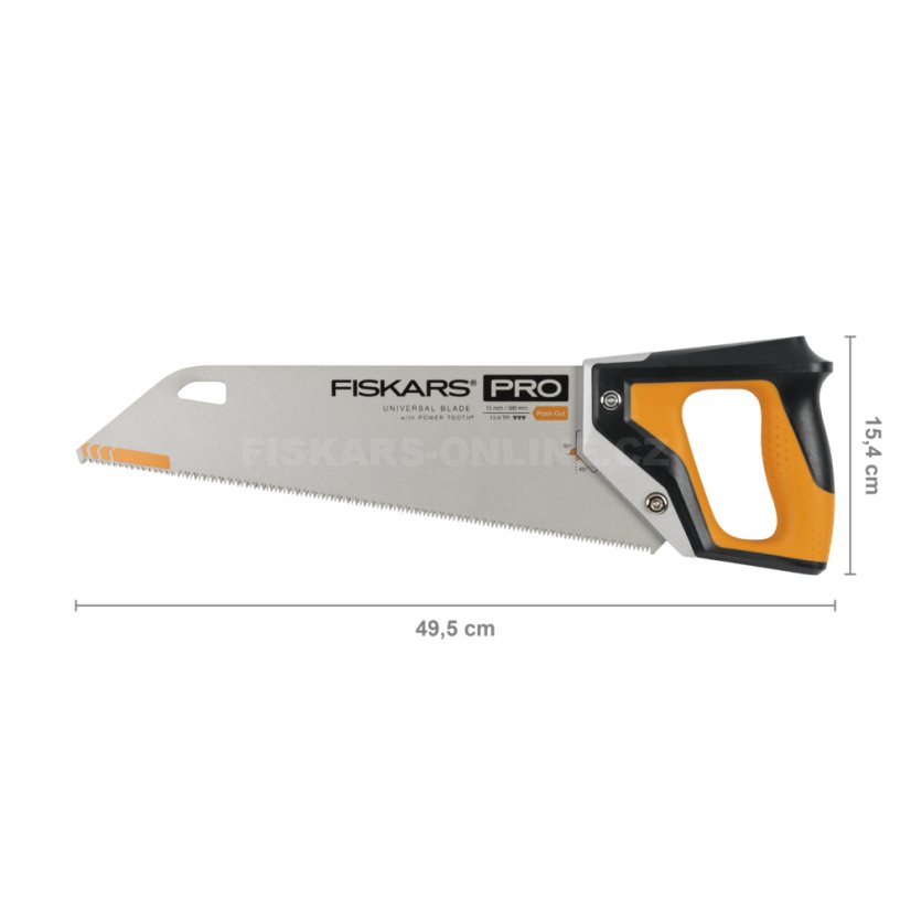 Ruční pila Fiskars PowerTooth 380mm, 9 zubů/palec