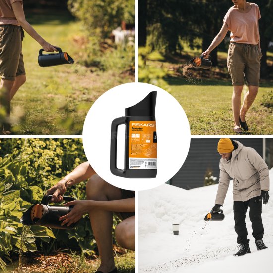 Ručný posýpač soli, piesku, hnojív Fiskars Solid