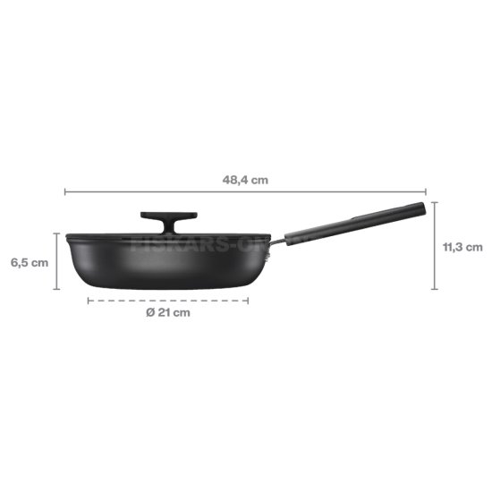 Pánev s pokličkou Fiskars Hard Face 26 cm