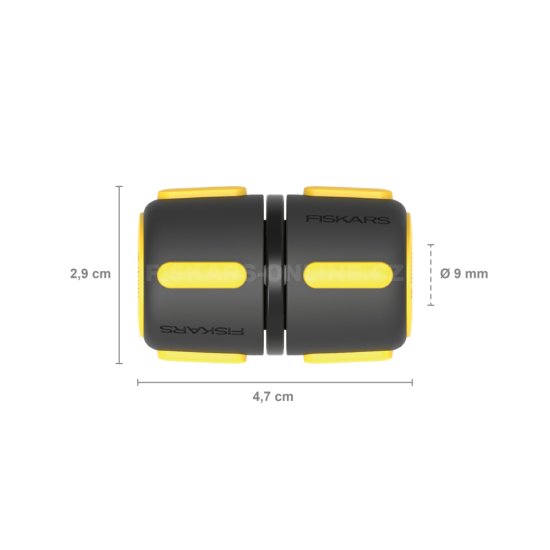 Spojka dvoch hadíc Fiskars Comfort 9 mm (3/8")
