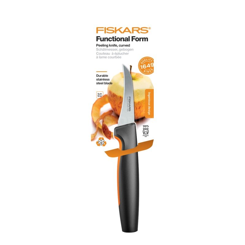 Zahnutý loupací nůž Fiskars Functional Form™