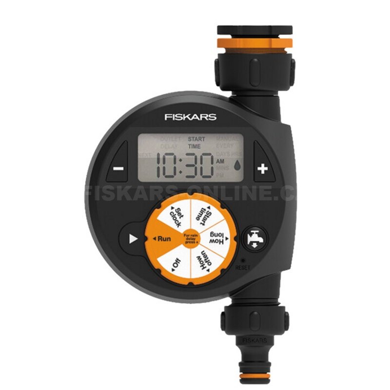 Zavlažovací časovač Fiskars, jeden výstup